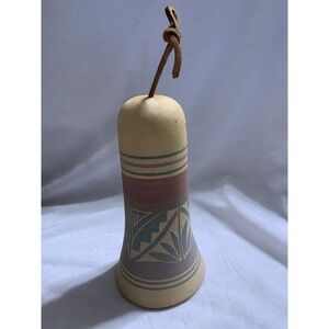 Navajo Native American Etched Clay Wind Chime Or  Bell